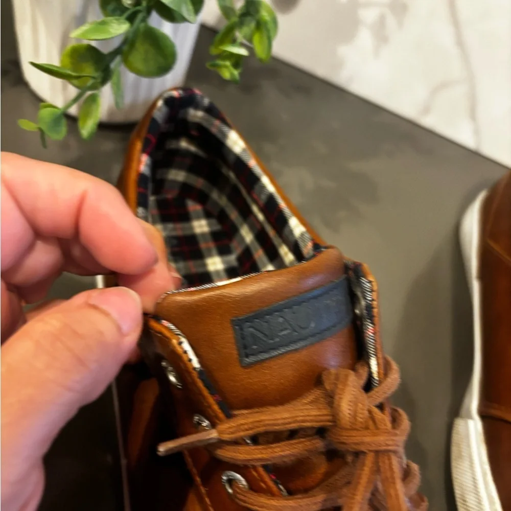 Nautica Brown Kids Lace-Up Shoes